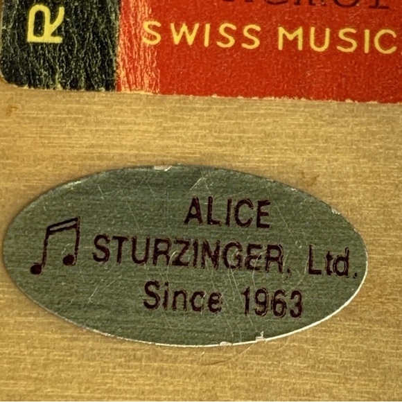 Alice Sturzinger Romance Italy Burl Swiss Movement Music Box Floral Design + Key - Picture 7 of 10